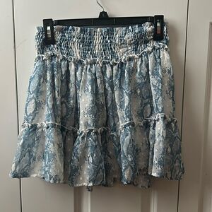 Altar'd State Floral Tier Mini Skirt Size Large